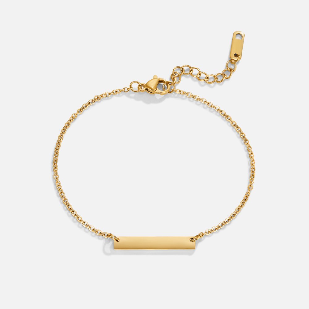Gold Bar Bracelet for Elegant Style